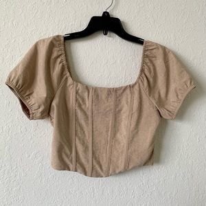 Brown Corset Top
